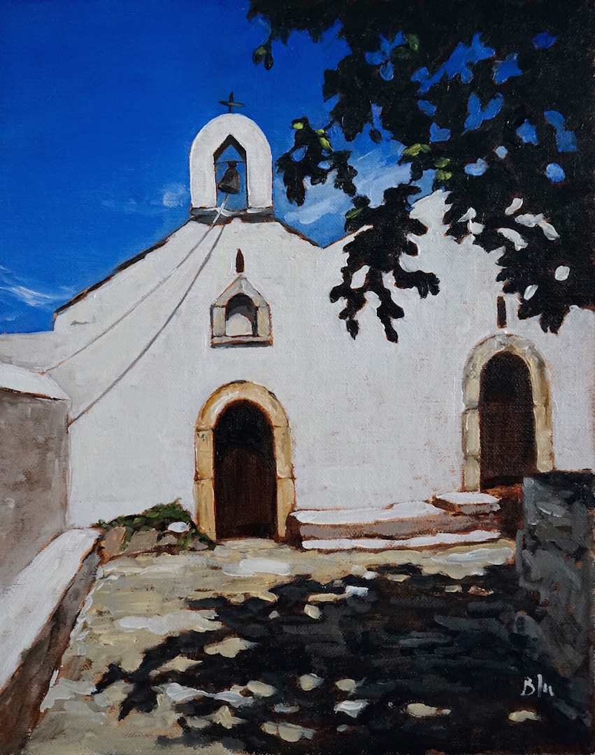 "Chapel in Hydra, Greece" by Begoña Morton